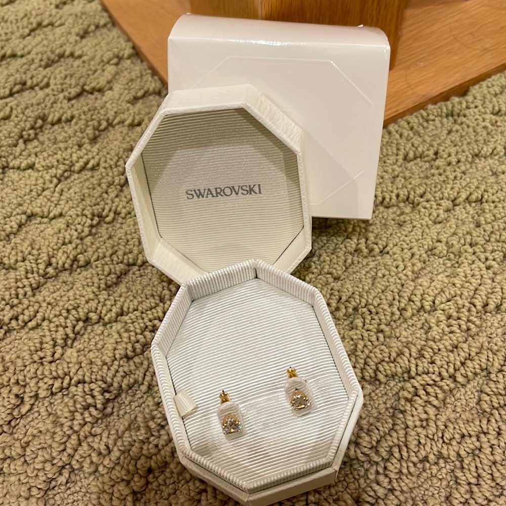 Swarovski stud earrings